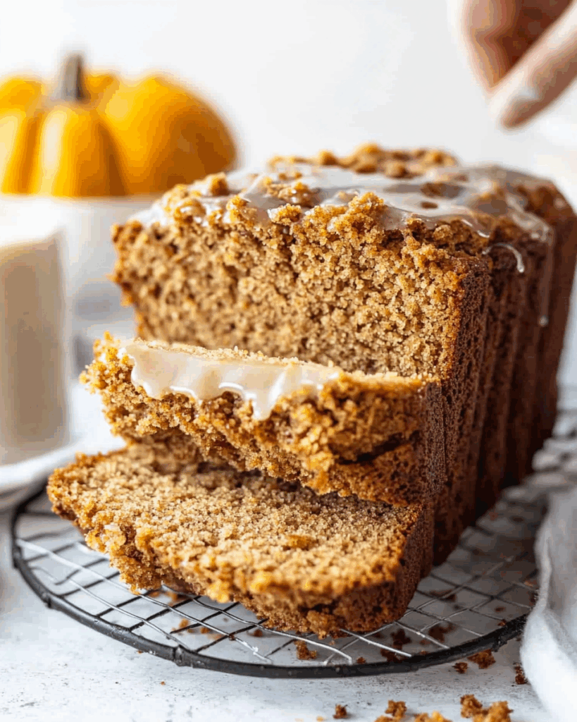 Pumpkin Bread with Maple Glaze