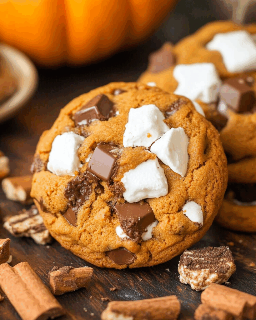 Pumpkin Smores Cookies