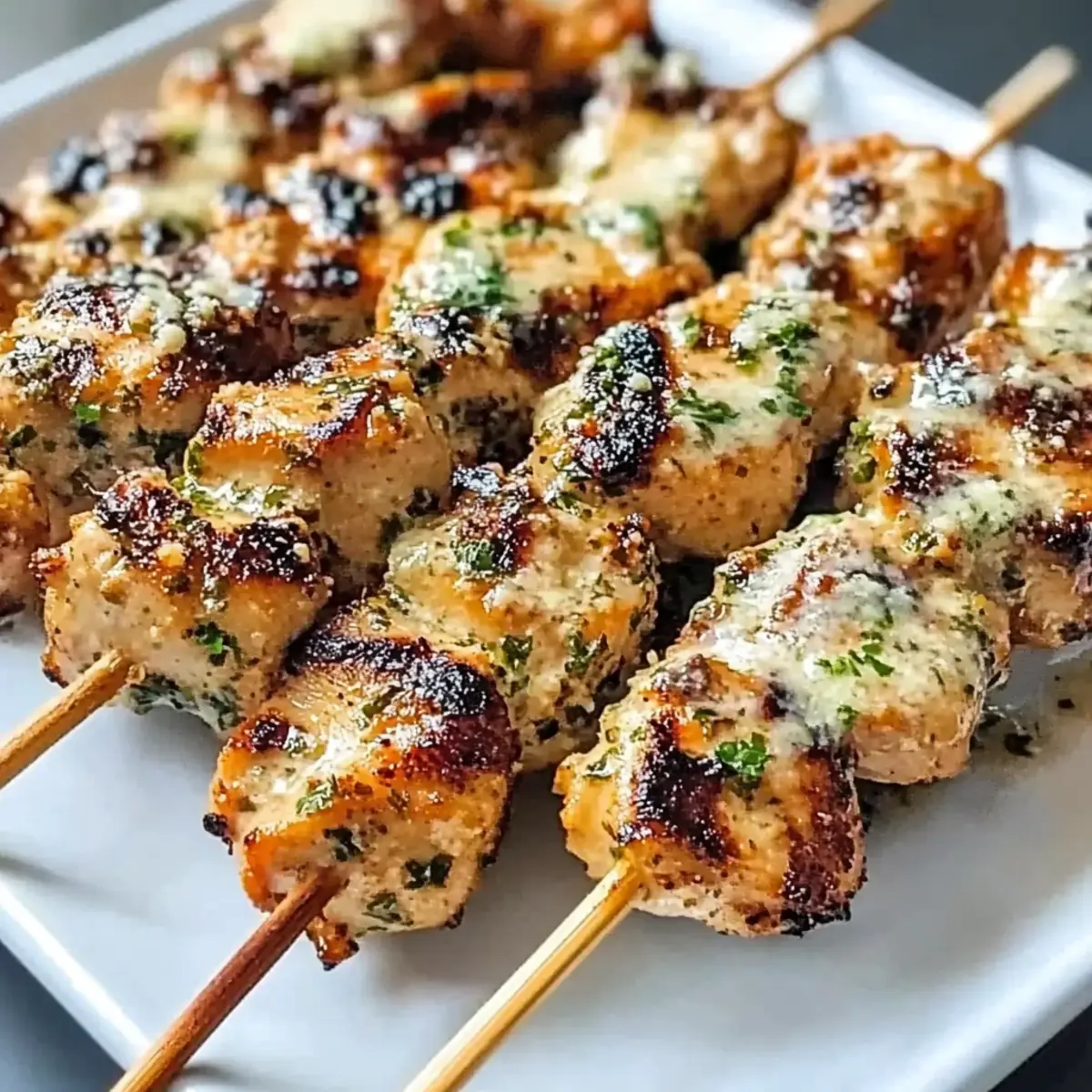 Ranch Garlic Parmesan Chicken Skewers bghe5v
