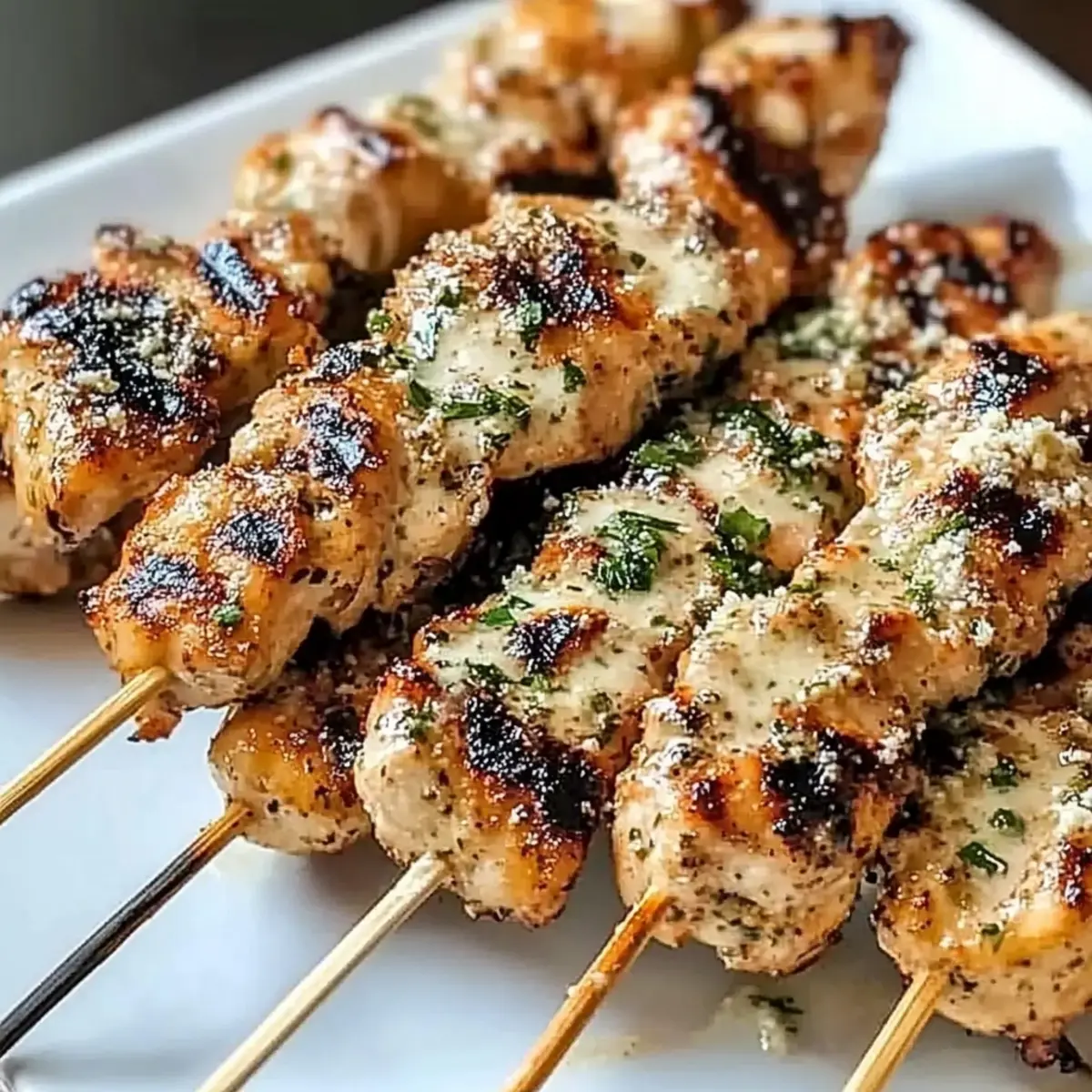 Mouthwatering Ranch Garlic Parmesan Chicken Skewers Recipe