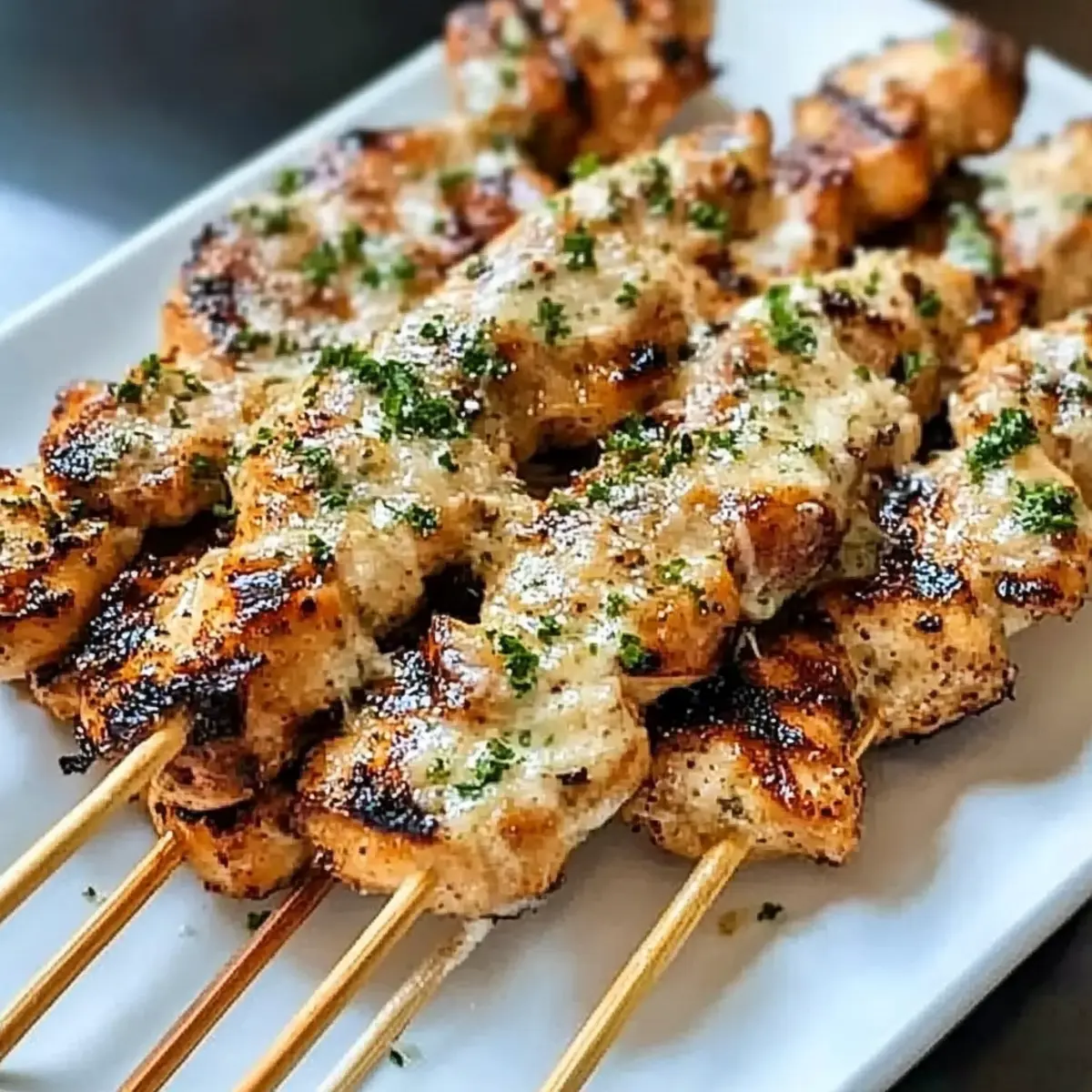 Ranch Garlic Parmesan Chicken Skewers nylf73