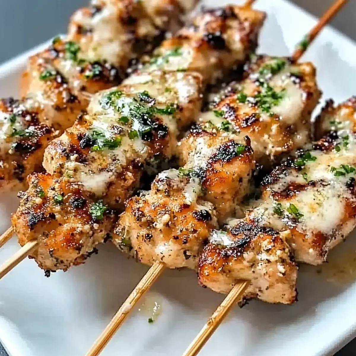 Ranch Garlic Parmesan Chicken Skewers zbkvlv