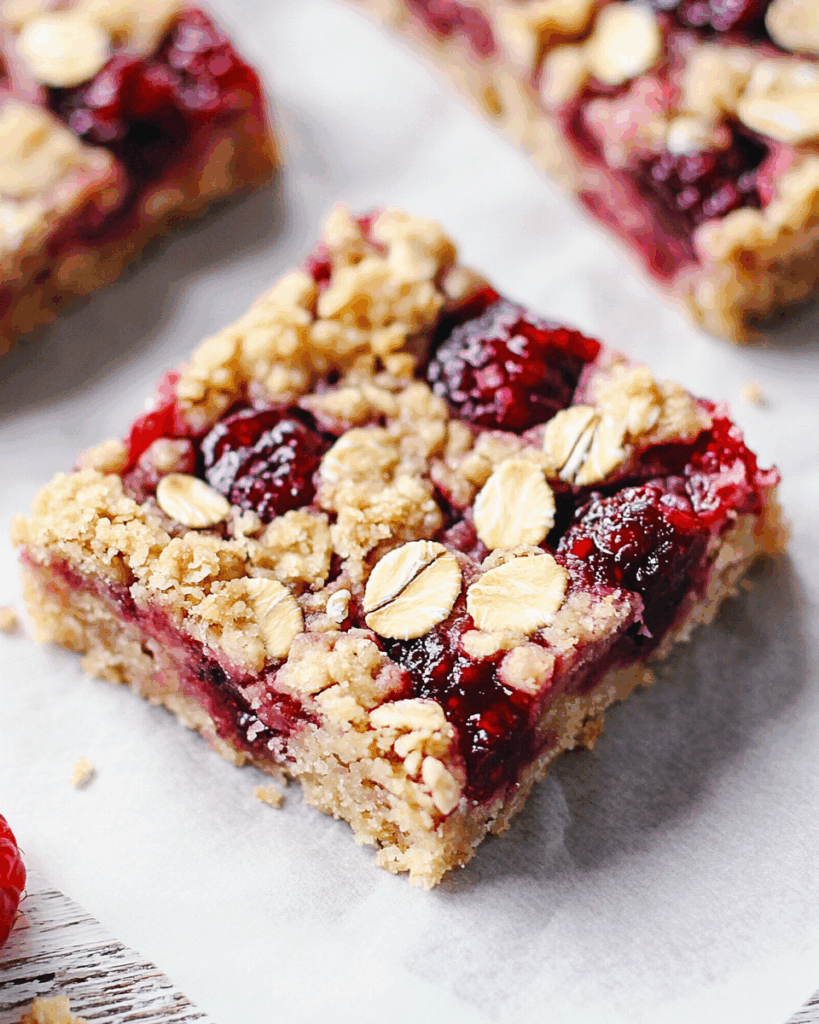 Raspberry Oatmeal Crumble Bars 2