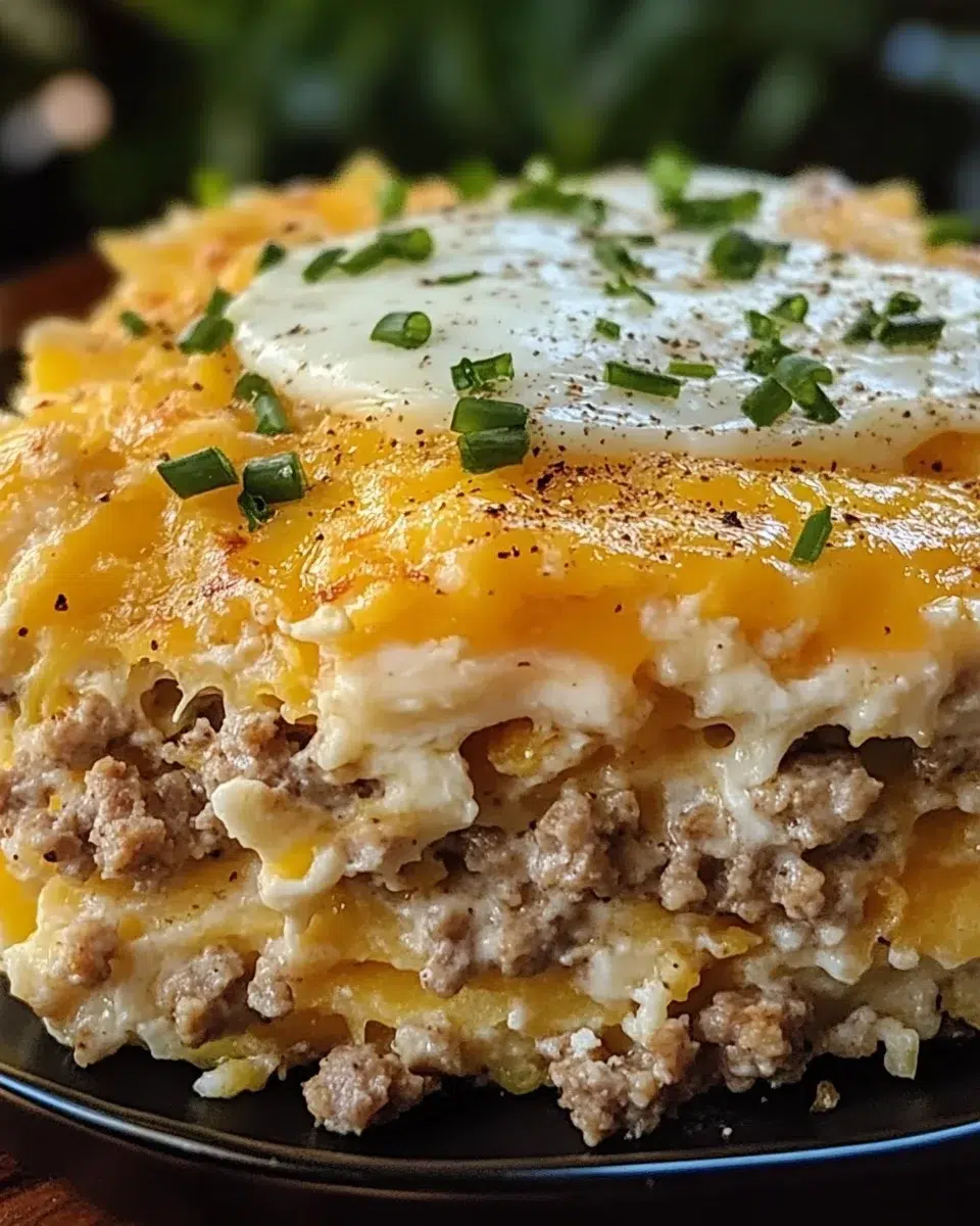 Sausage, Egg, and Cream Cheese Hashbrown Casserole Revealed!
