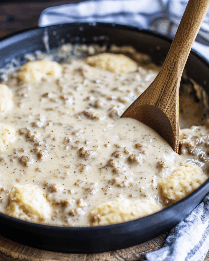 Sausage Gravy and Biscuits 2