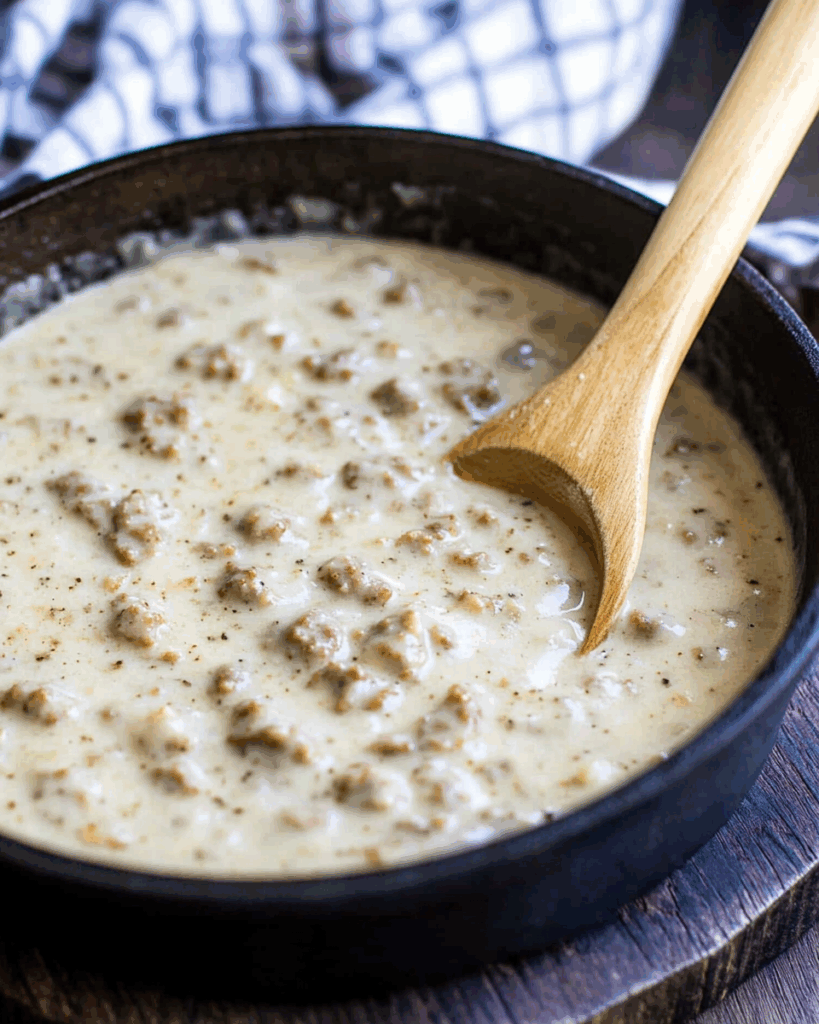 Sausage Gravy and Biscuits 3