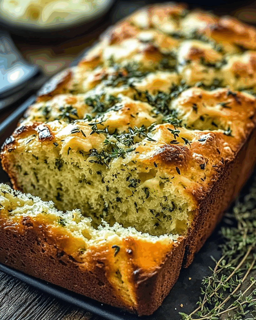 Savory Herb and Cheese Quick Bread 2
