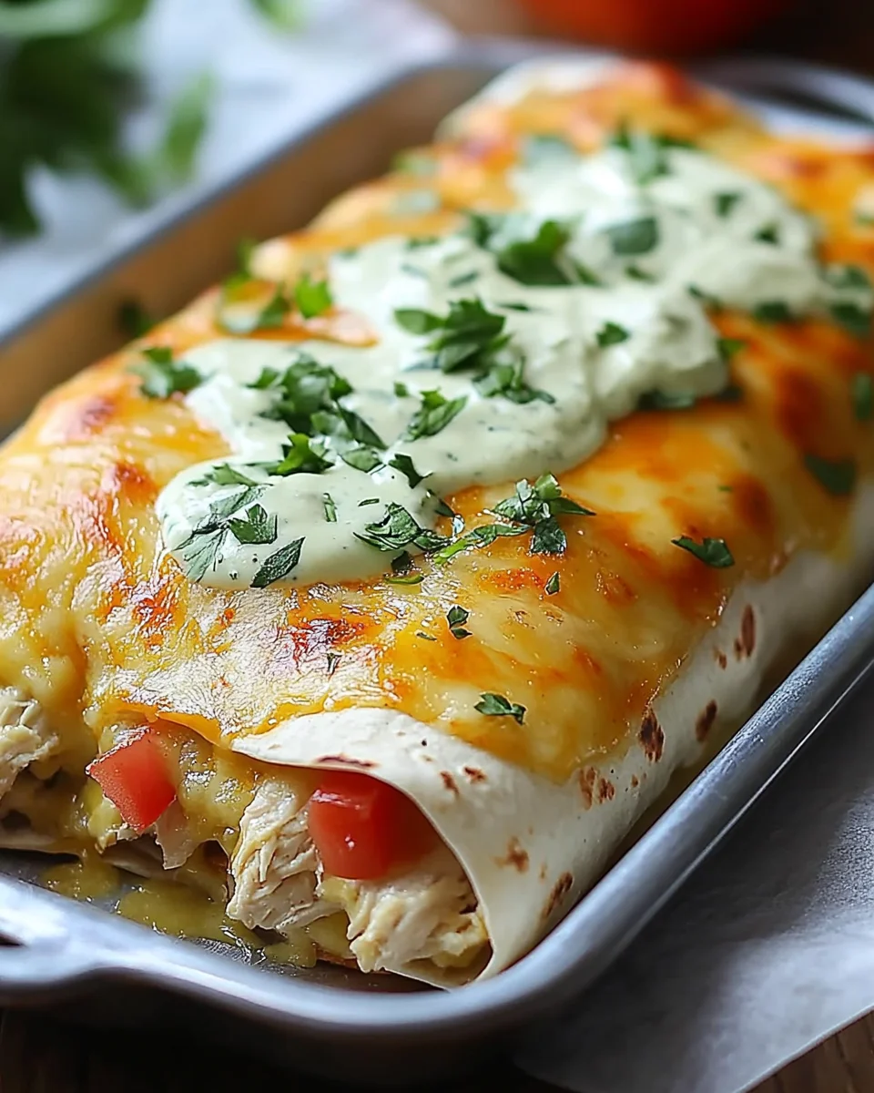 Smothered Baked Chicken Burritos: A Flavorful Delight!