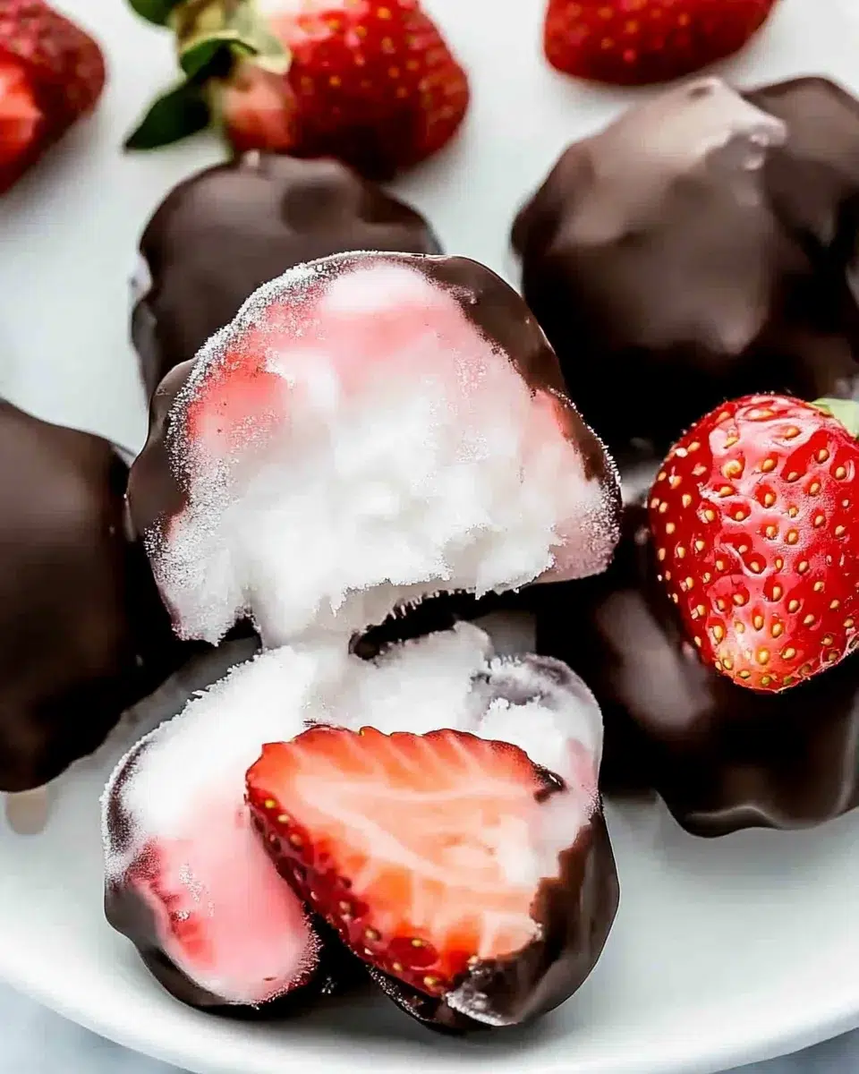 Strawberry Frozen Yogurt Bites: A Delicious Healthy Snack!