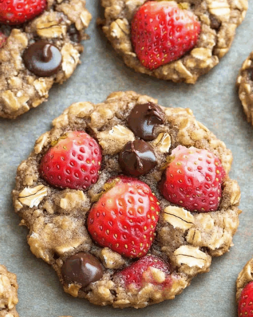 Strawberry Oatmeal Cookies