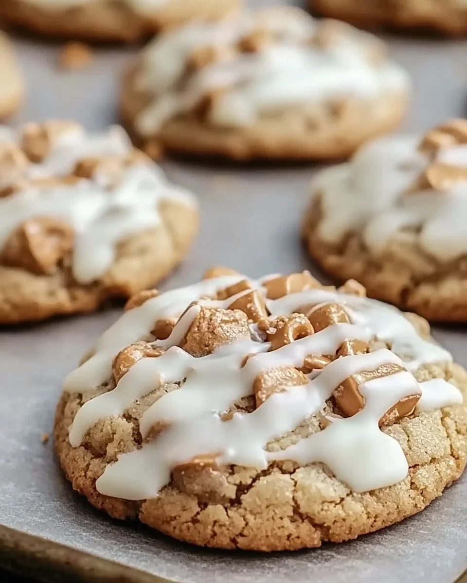 White Chocolate Reese's Cheesecake Cookies are irresistible!