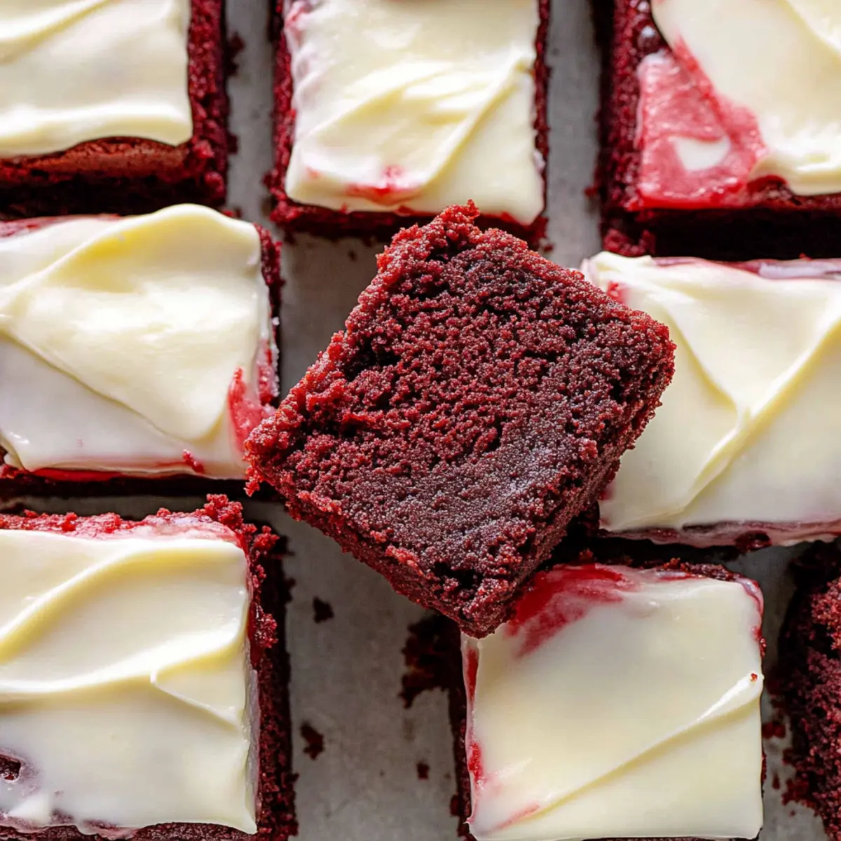 Irresistible Red Velvet Brownies with Cream Cheese Frosting