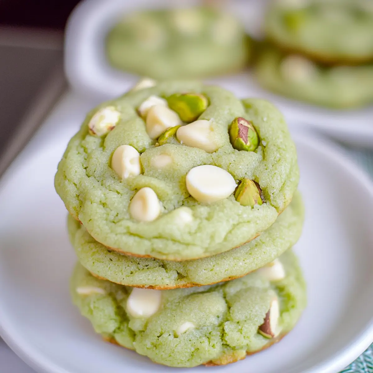 Pistachio Pudding Cookies: Soft Chewy Bliss in Every Bite