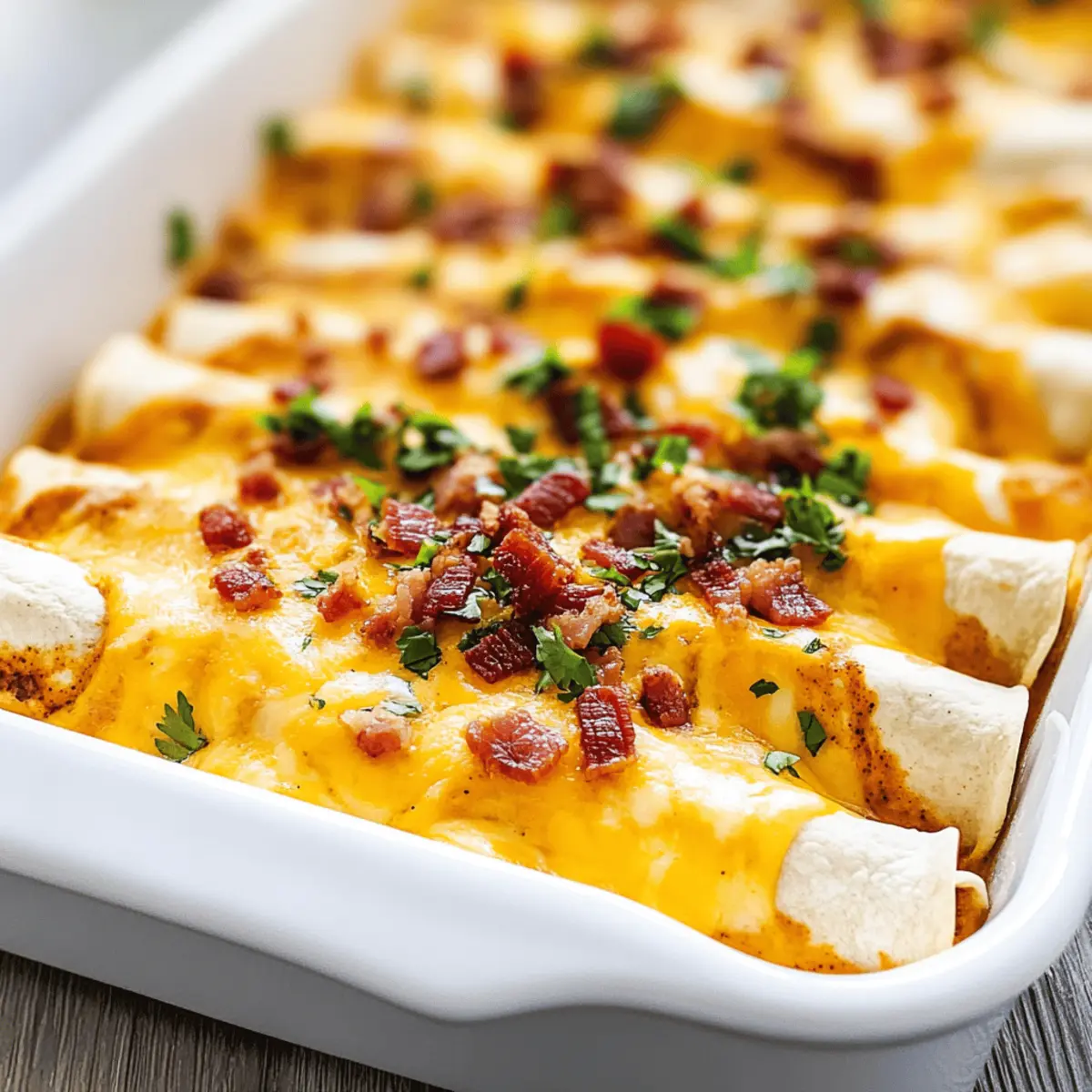Deliciously Cheesy Breakfast Enchiladas to Brighten Mornings