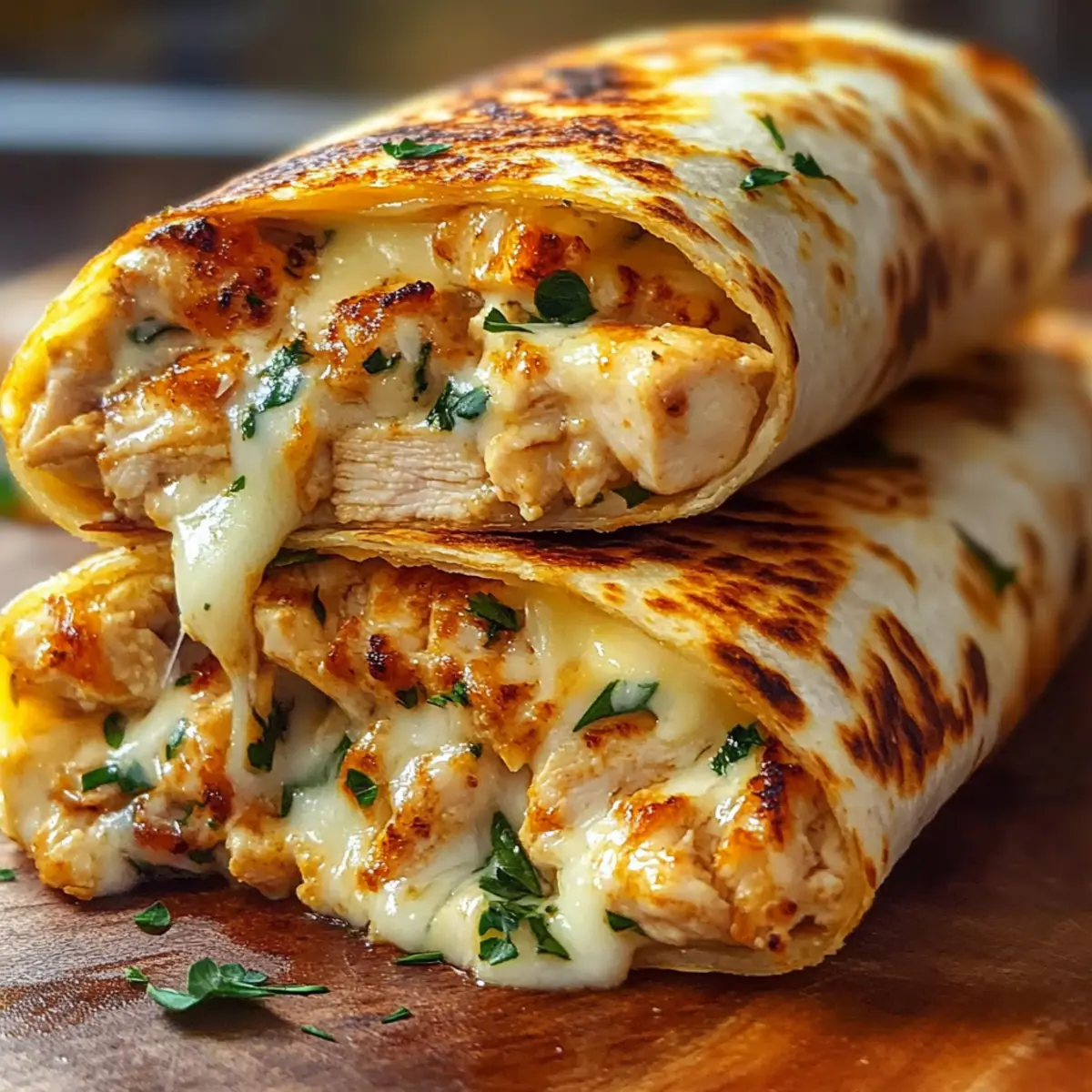 Cheesy Garlic Chicken Wraps That’ll Make Weeknight Cooking Fun