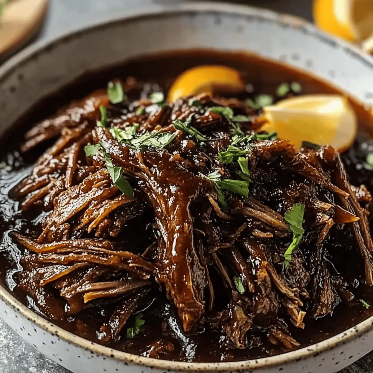 Sweet & Savory Caramelized Pulled Beef Brisket Delight