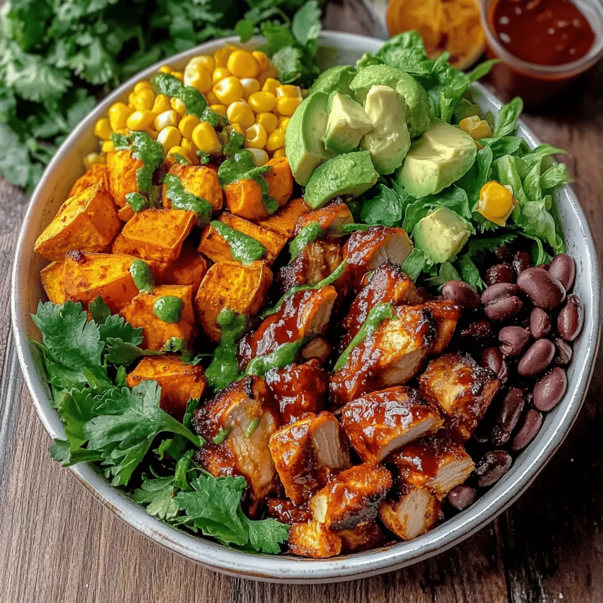 BBQ Chicken Bowls with Sweet Potatoes: Healthy Deliciousness!