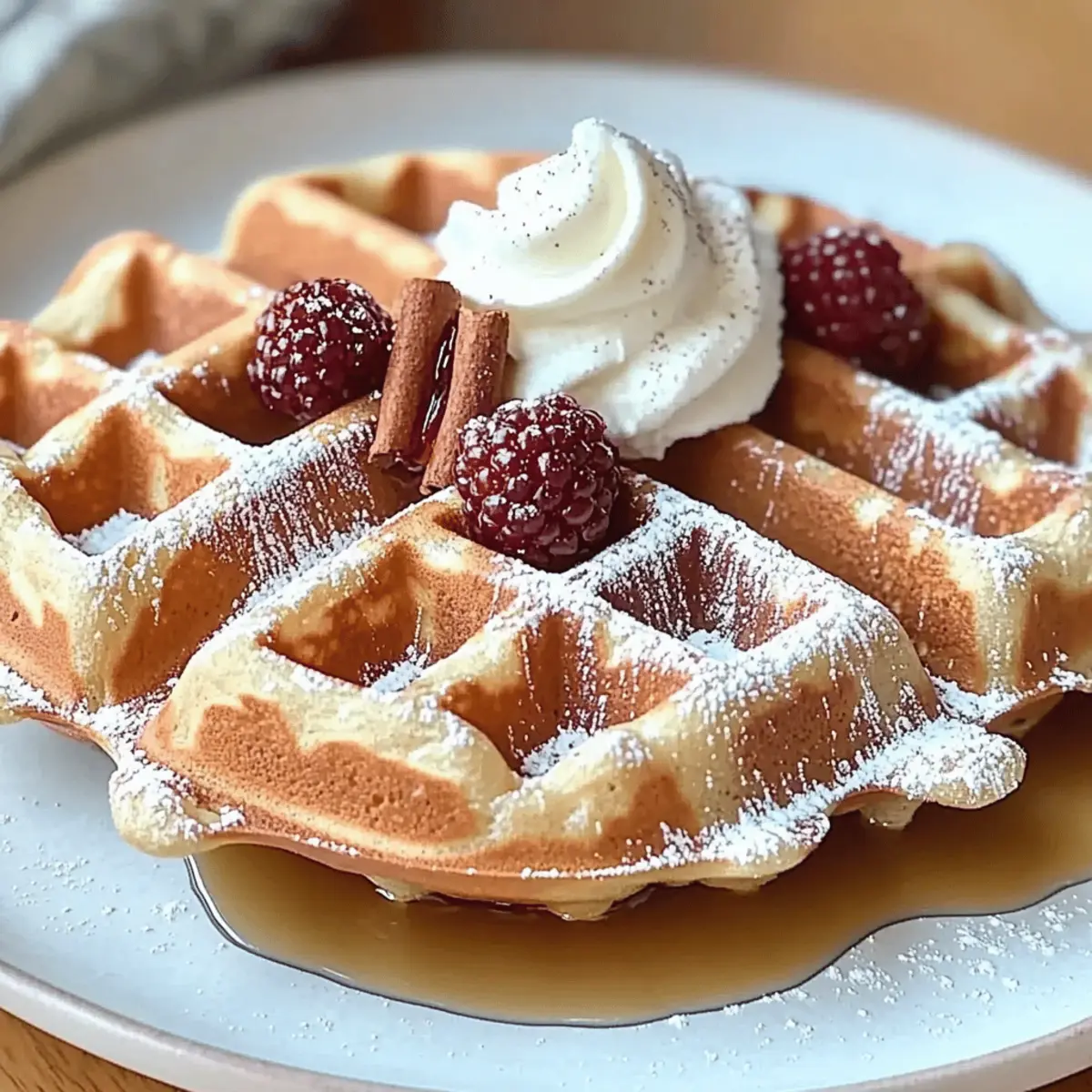 Cozy Up with Delicious Gingerbread Waffles for Breakfast