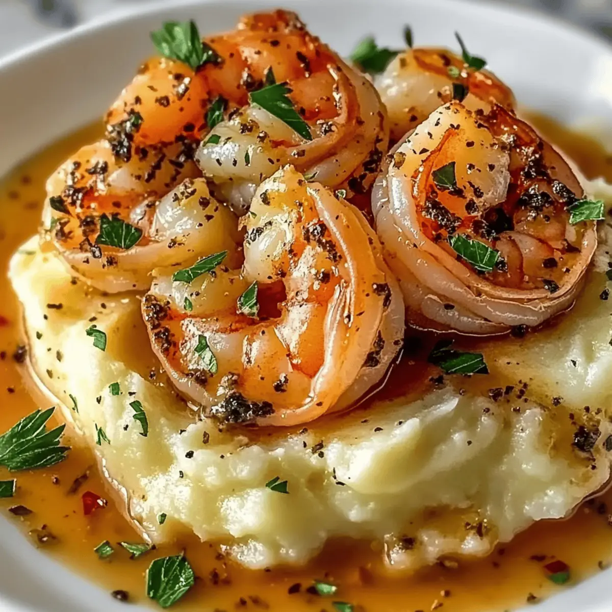 Creamy Garlic Shrimp Over Mashed Potatoes That Comforts You