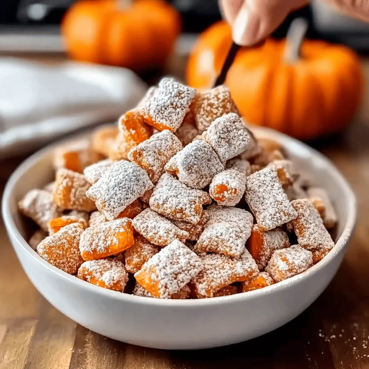 Cozy Up with Pumpkin Spice Puppy Chow This Fall