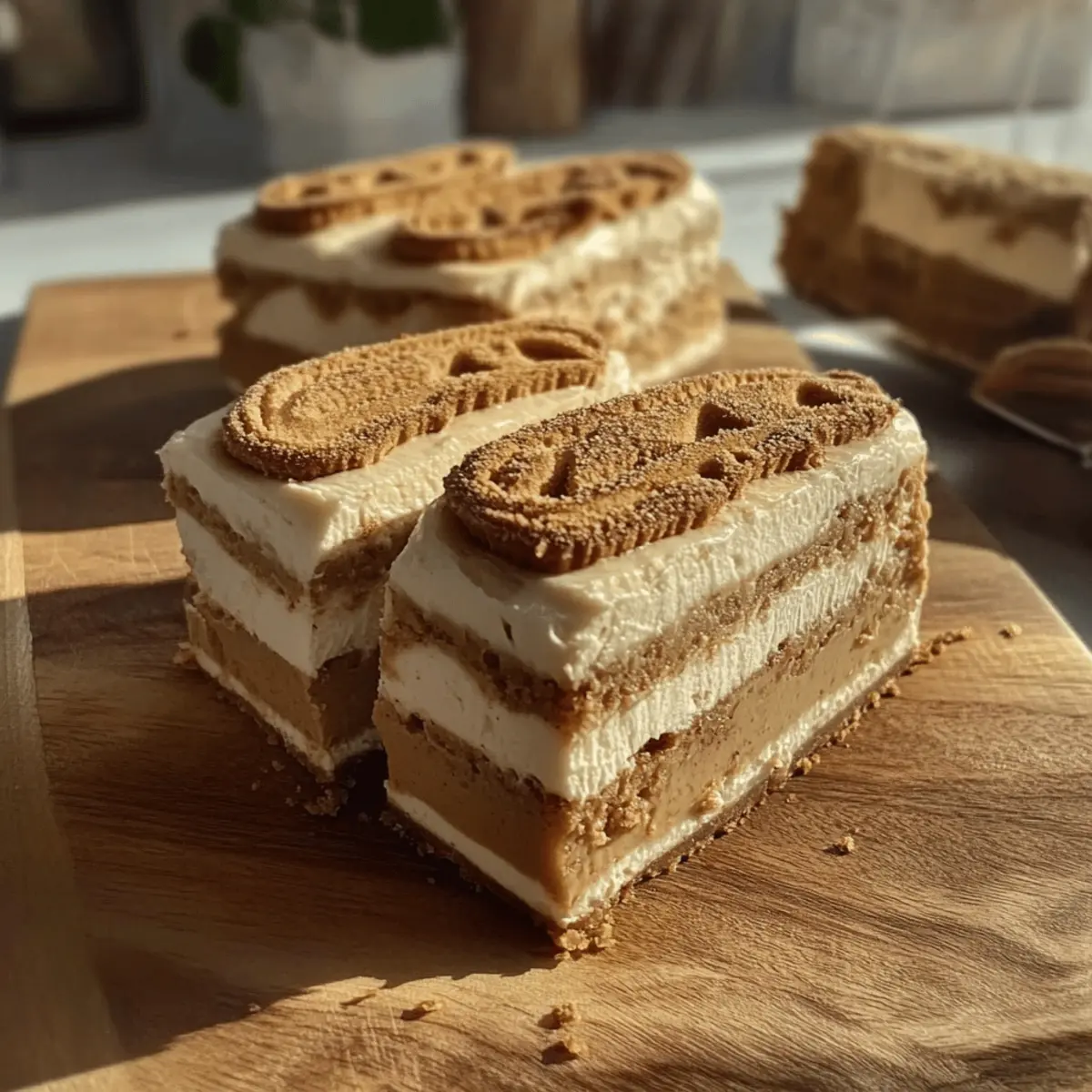 Creamy No-Bake Biscoff Cheesecake Bars to Brighten Your Day