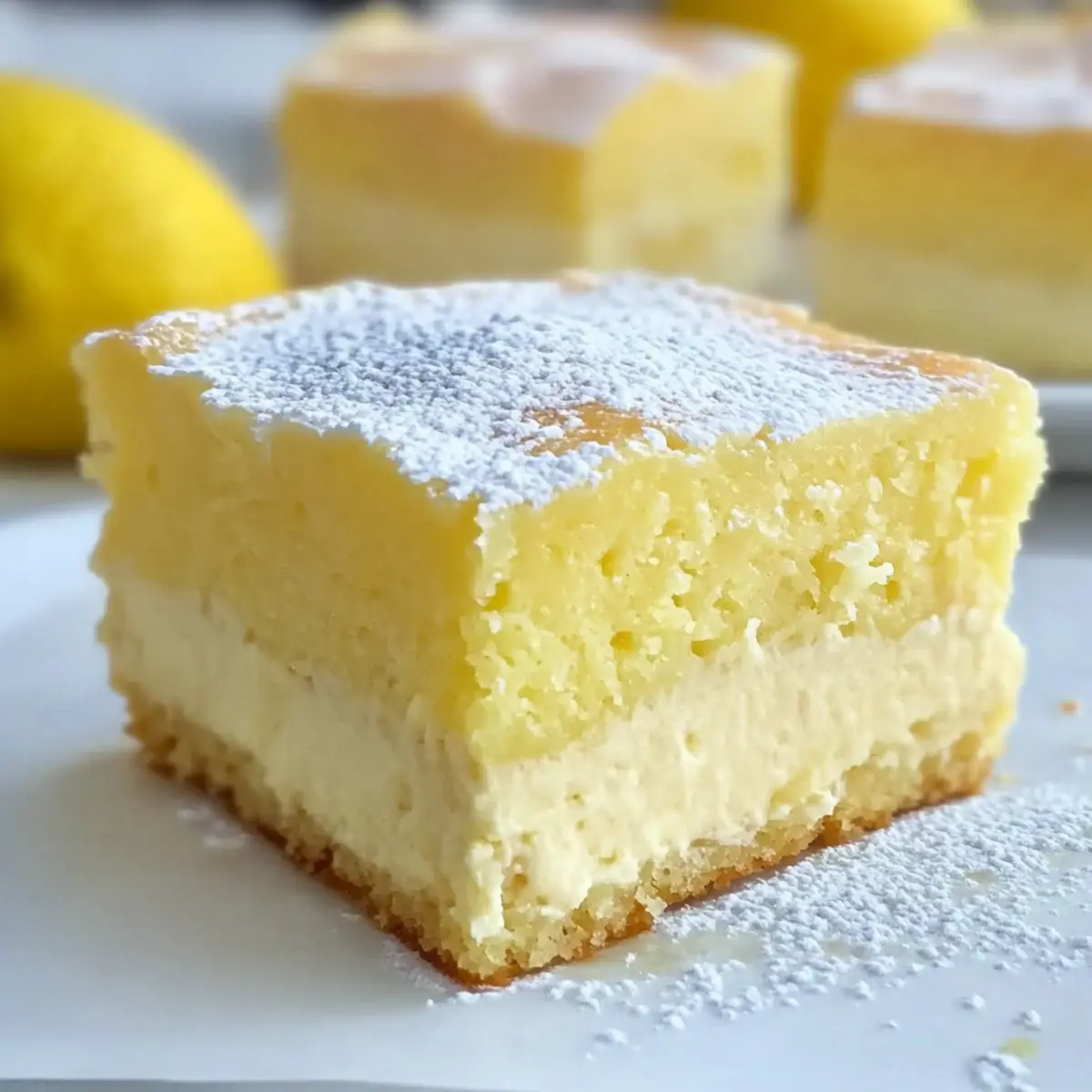 Lemon Custard Cake: Your Refreshing Slice of Summer Bliss