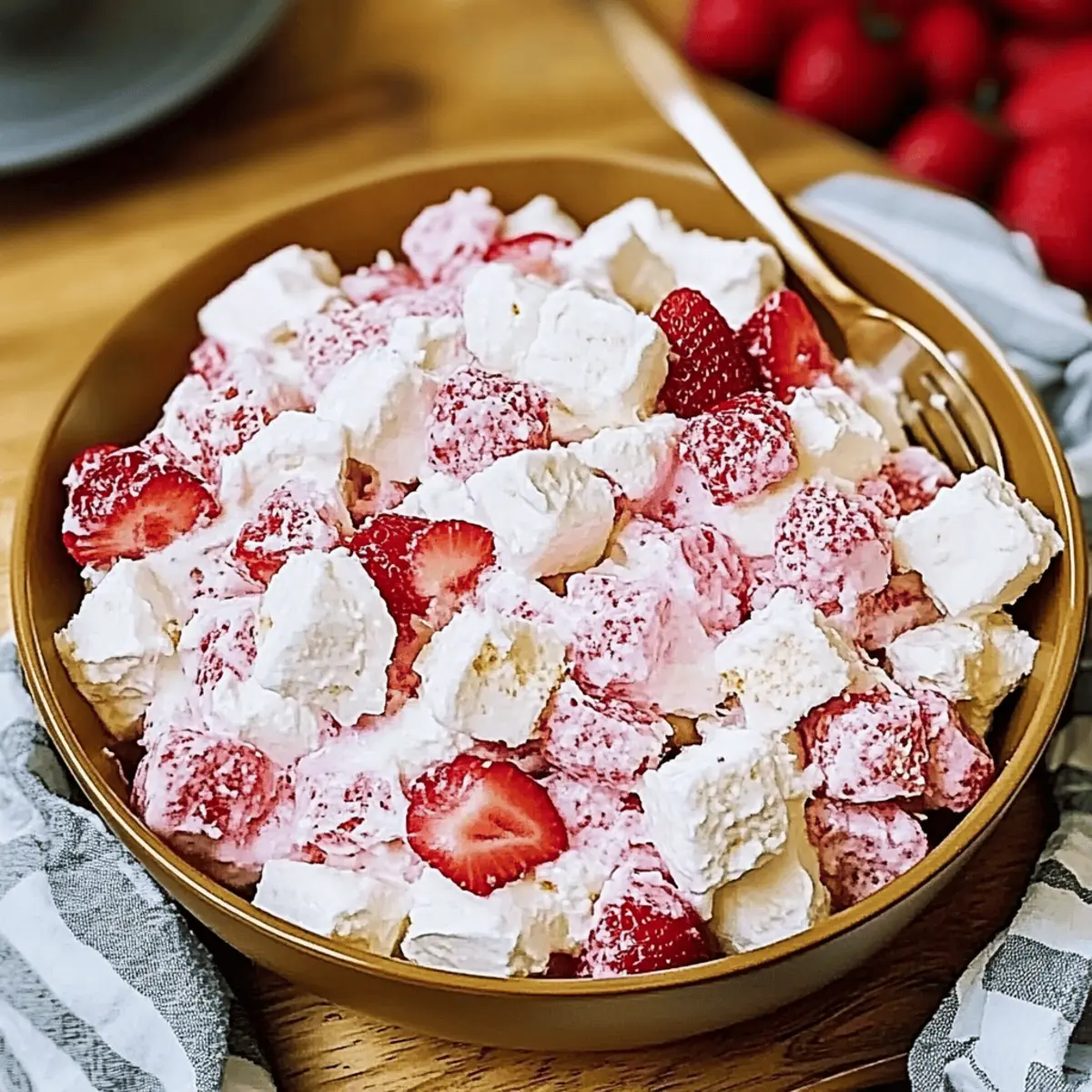Strawberry Shortcake Fluff Salad – A Light and Dreamy Treat