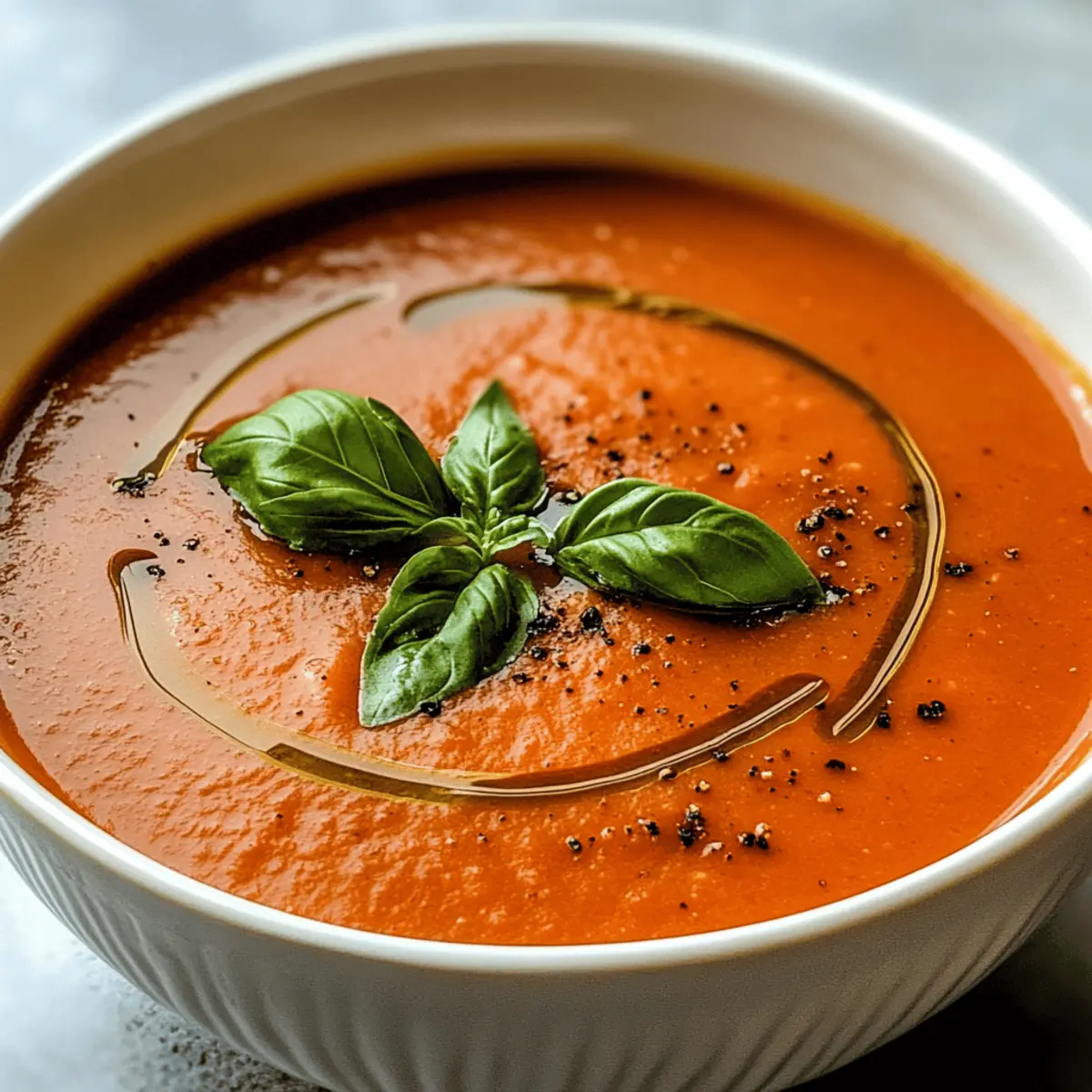 Homemade Tomato Basil Soup: Comfort in Every Spoonful