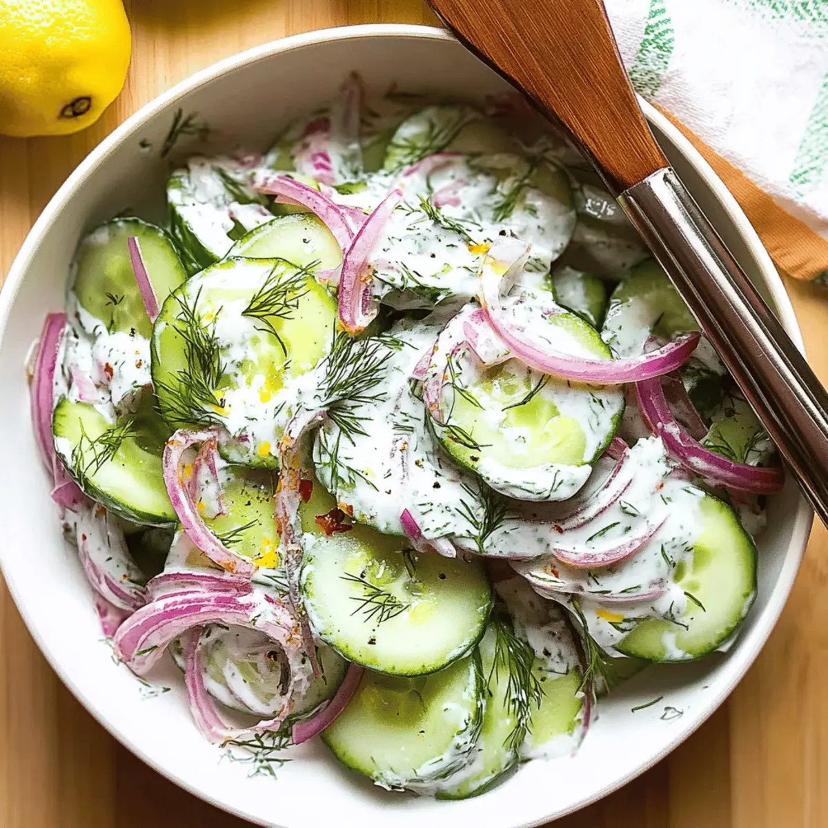 Refreshing Greek Cucumber Salad with Creamy Tzatziki Twist