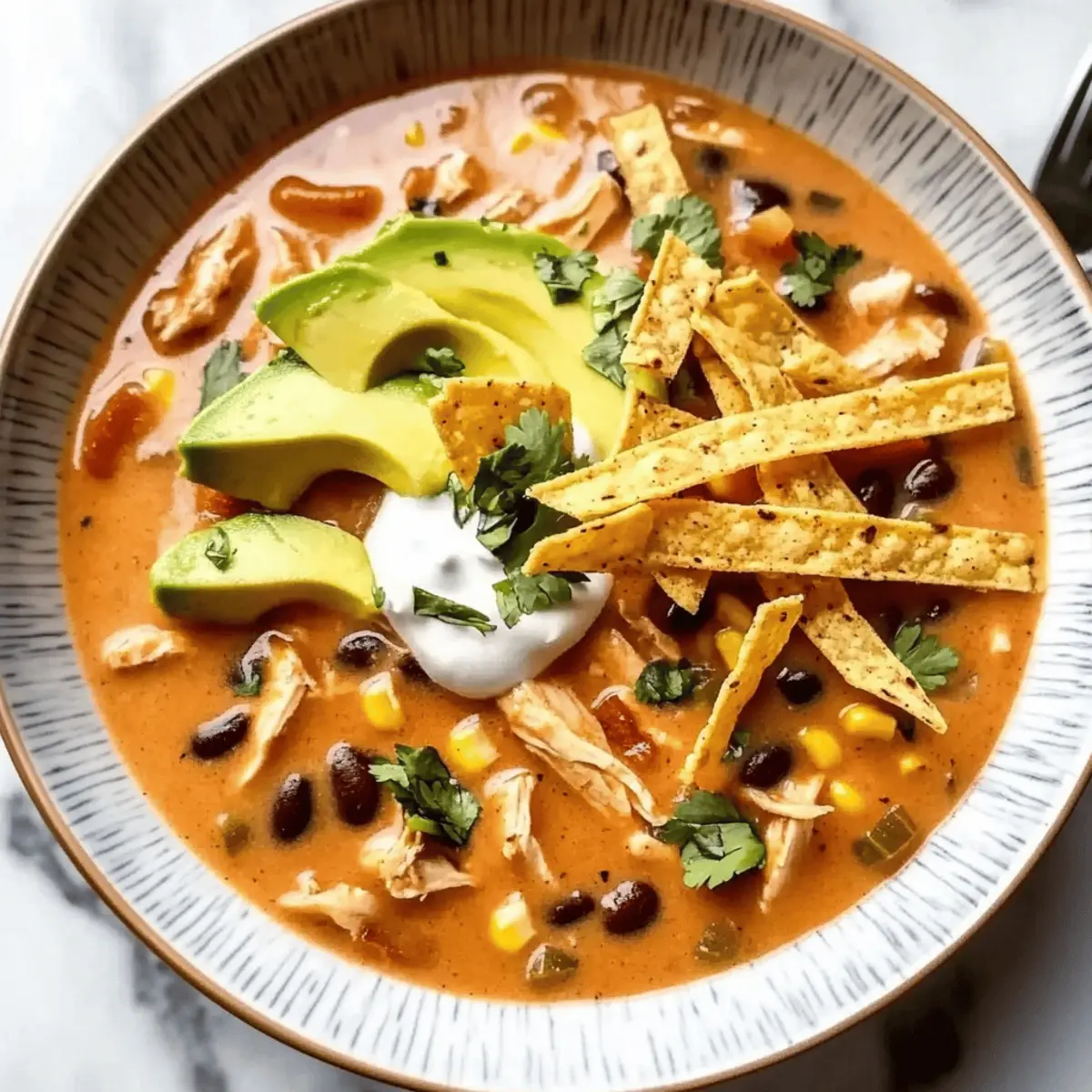 Creamy Chicken Tortilla Soup Perfect for Cozy Weeknights