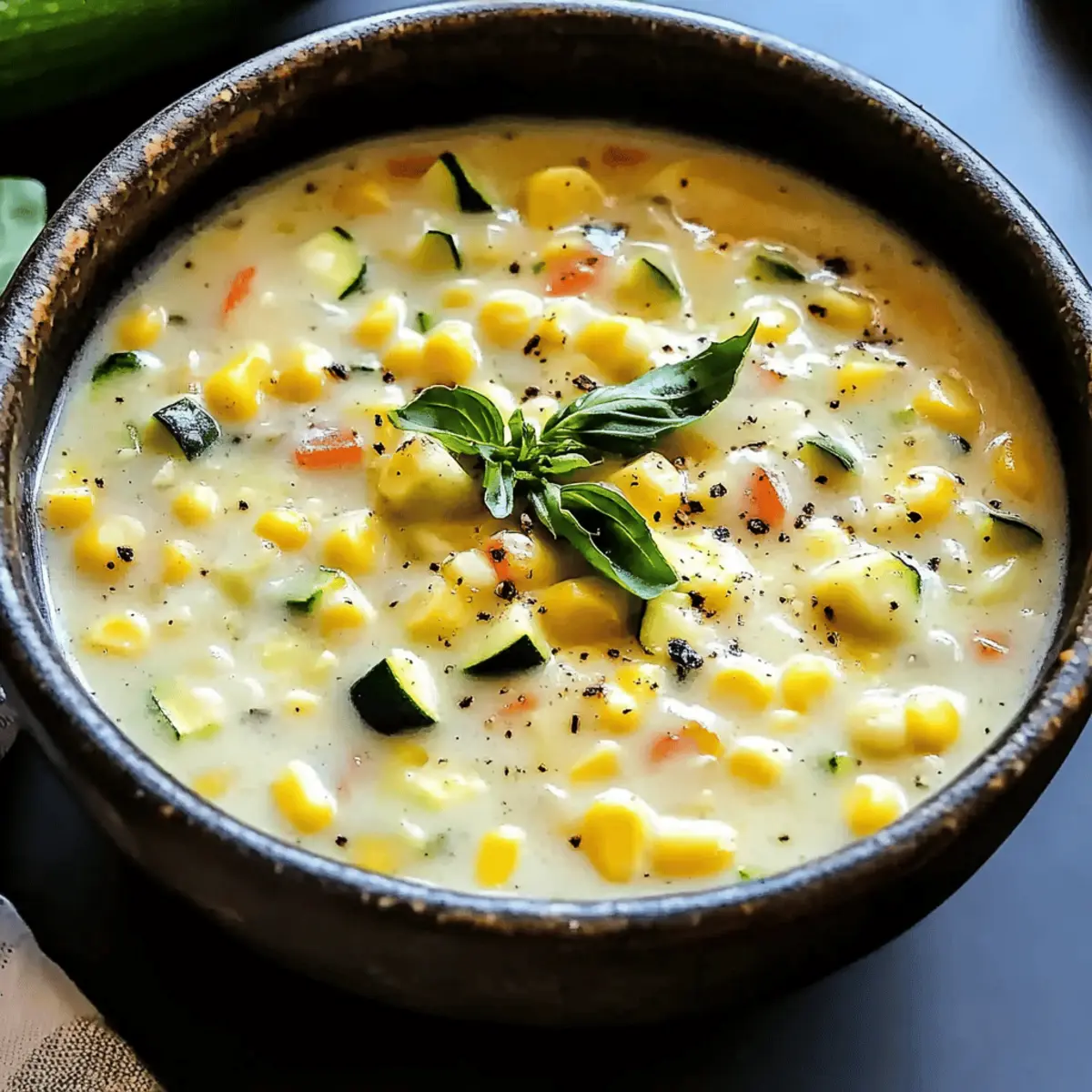 Wholesome Summer Corn and Zucchini Chowder for Comforting Evenings