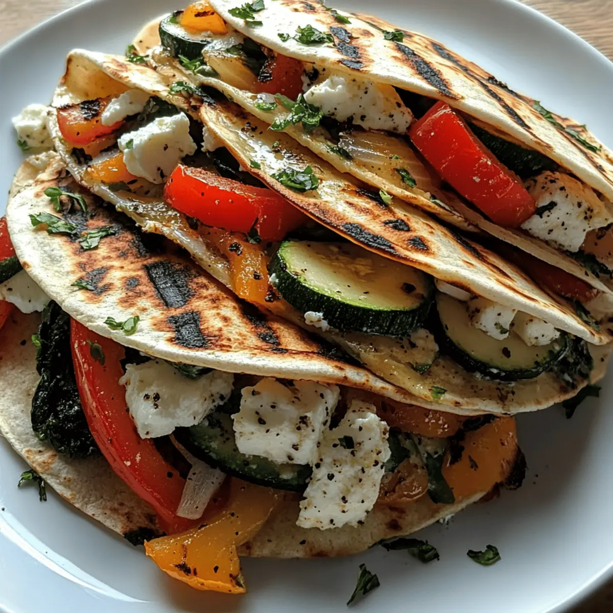 Grilled Mediterranean Veggie Quesadillas for Flavorful Moments