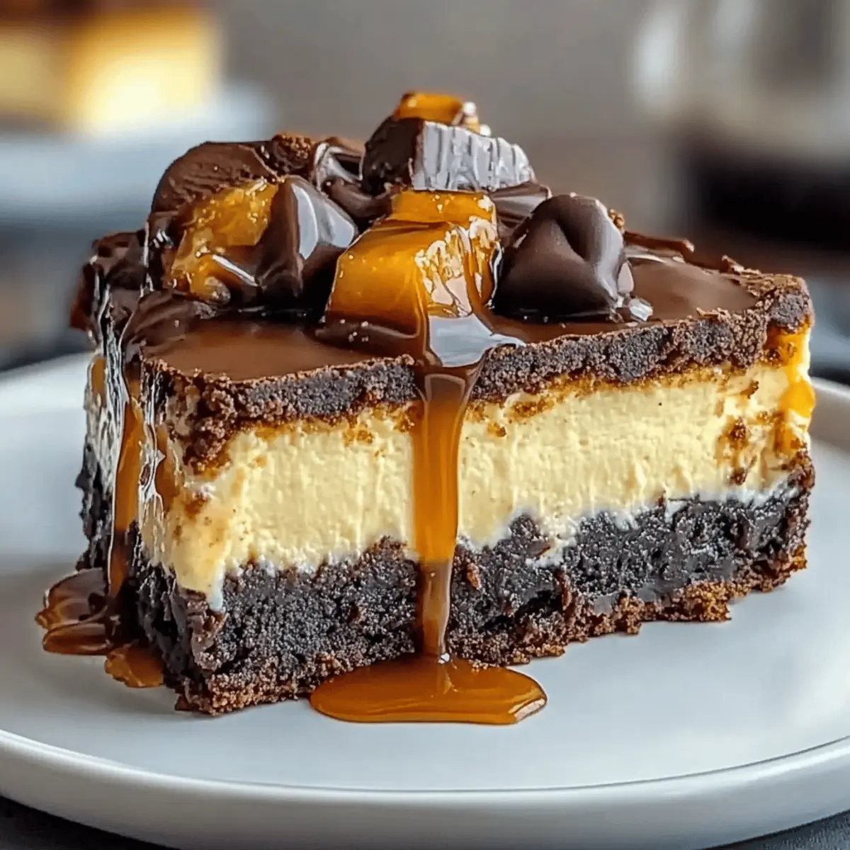 Irresistible Caramel Brownie Cheesecake to Sweeten Your Day