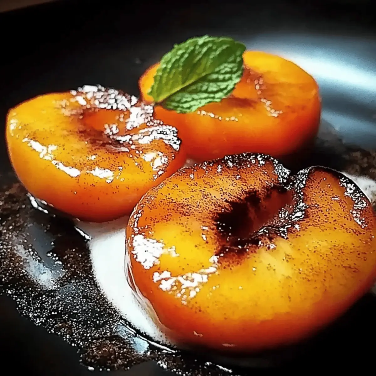 Delicious Pan Fried Peaches with Sugar and Cinnamon Bliss