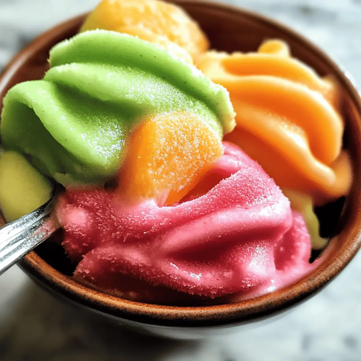 Homemade Rainbow Sherbet That's Bursting with Flavor