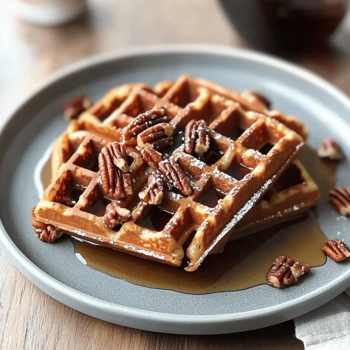 Crispy Gingerbread Waffles for Cozy Holiday Mornings