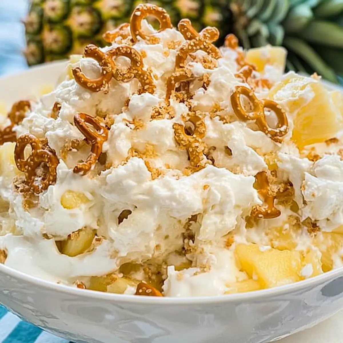 Pineapple Pretzel Fluff: A Sweet & Salty Dessert Delight