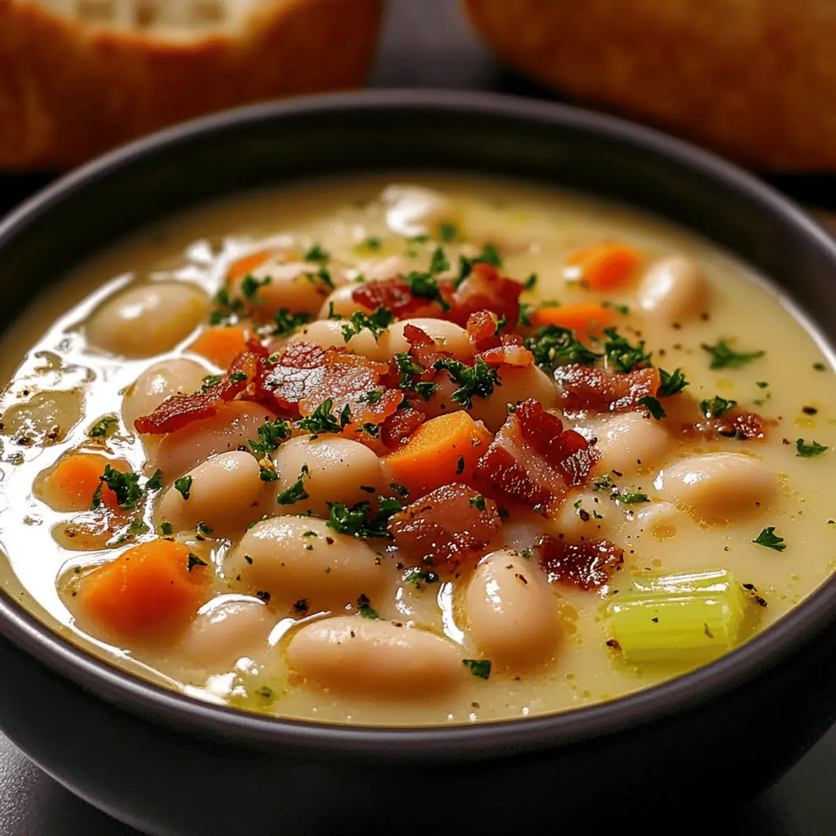 Creamy White Bean Soup with Bacon for Ultimate Comfort
