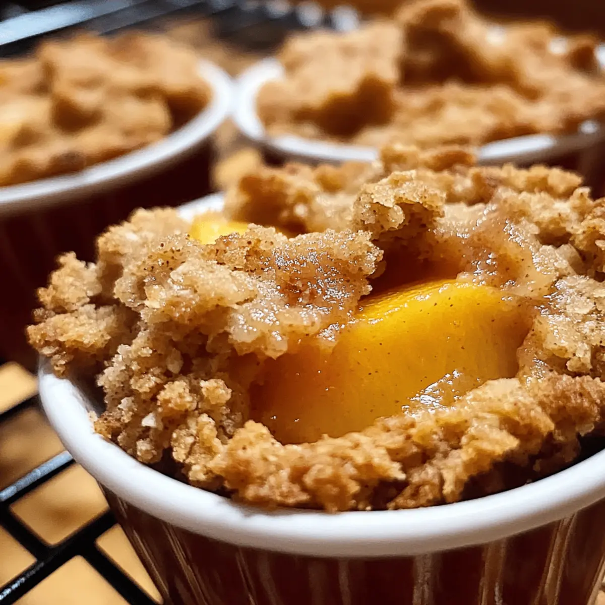 Peach Crisp Cups: Perfectly Sweet Individual Summer Treats