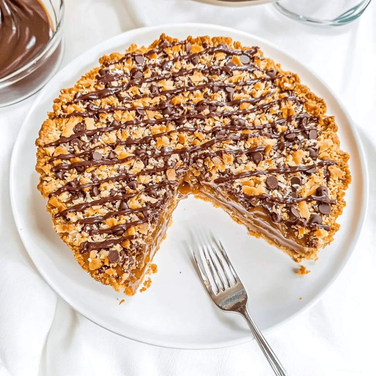 Decadent Samoas Cookie Pie That Beats Girl Scout Cookies