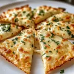 Air Fryer Cheesy Tortilla Garlic Bread
