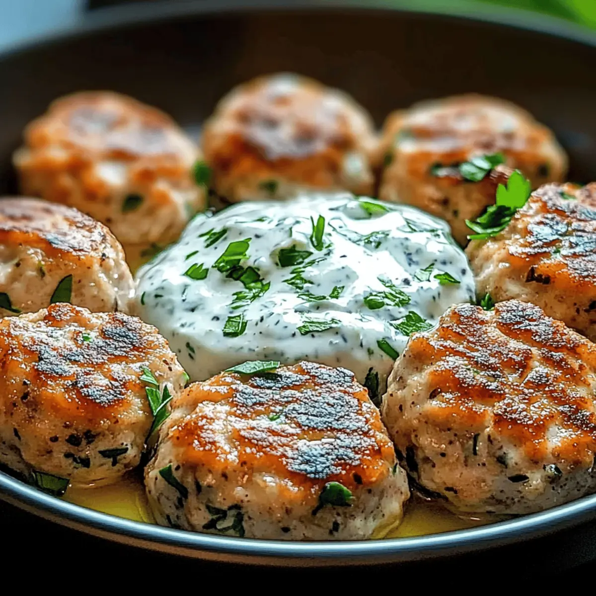 Delicious Chicken Kofta with Creamy Garlic Yogurt Sauce