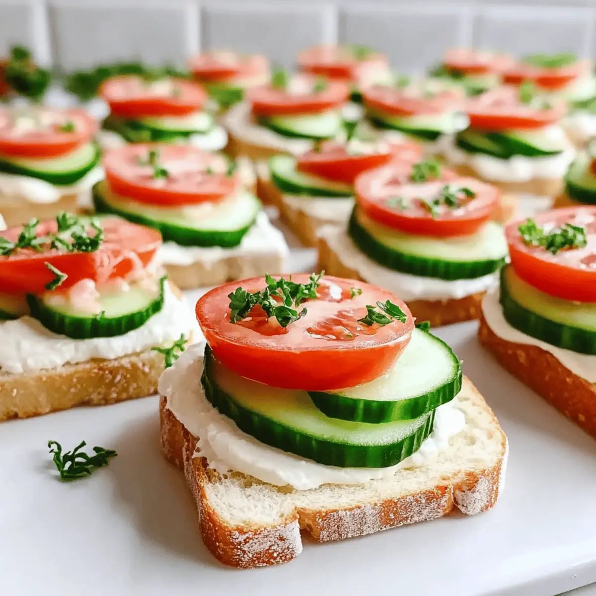 Delicious Mini Open-Faced Sandwiches with Bologna and Mozzarella