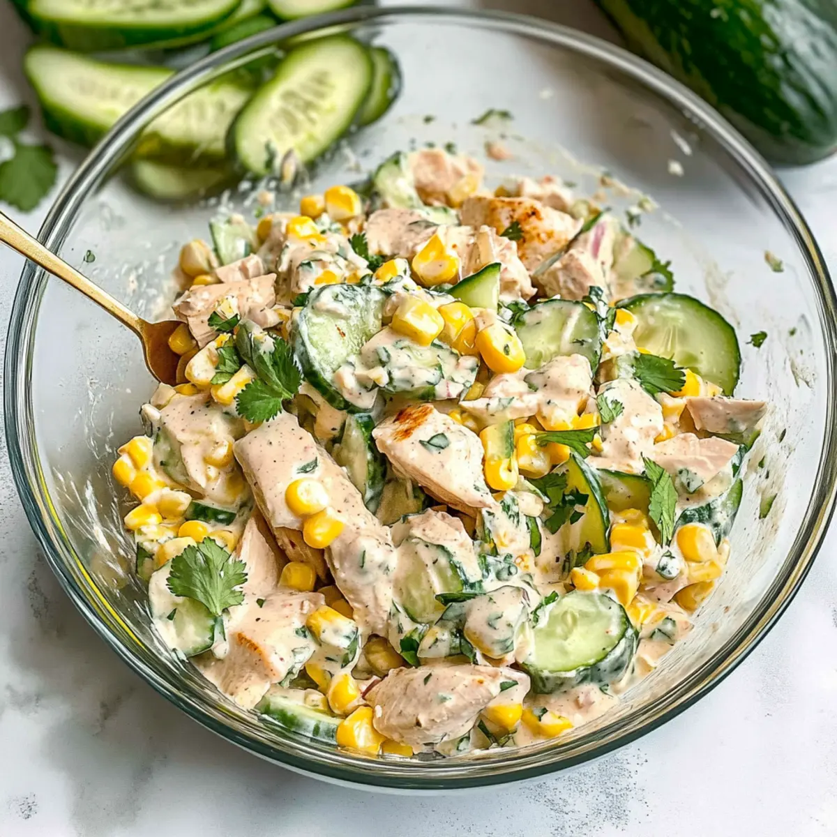 Street Corn Creamy Cucumber Salad: A Refreshing 15-Minute Delight