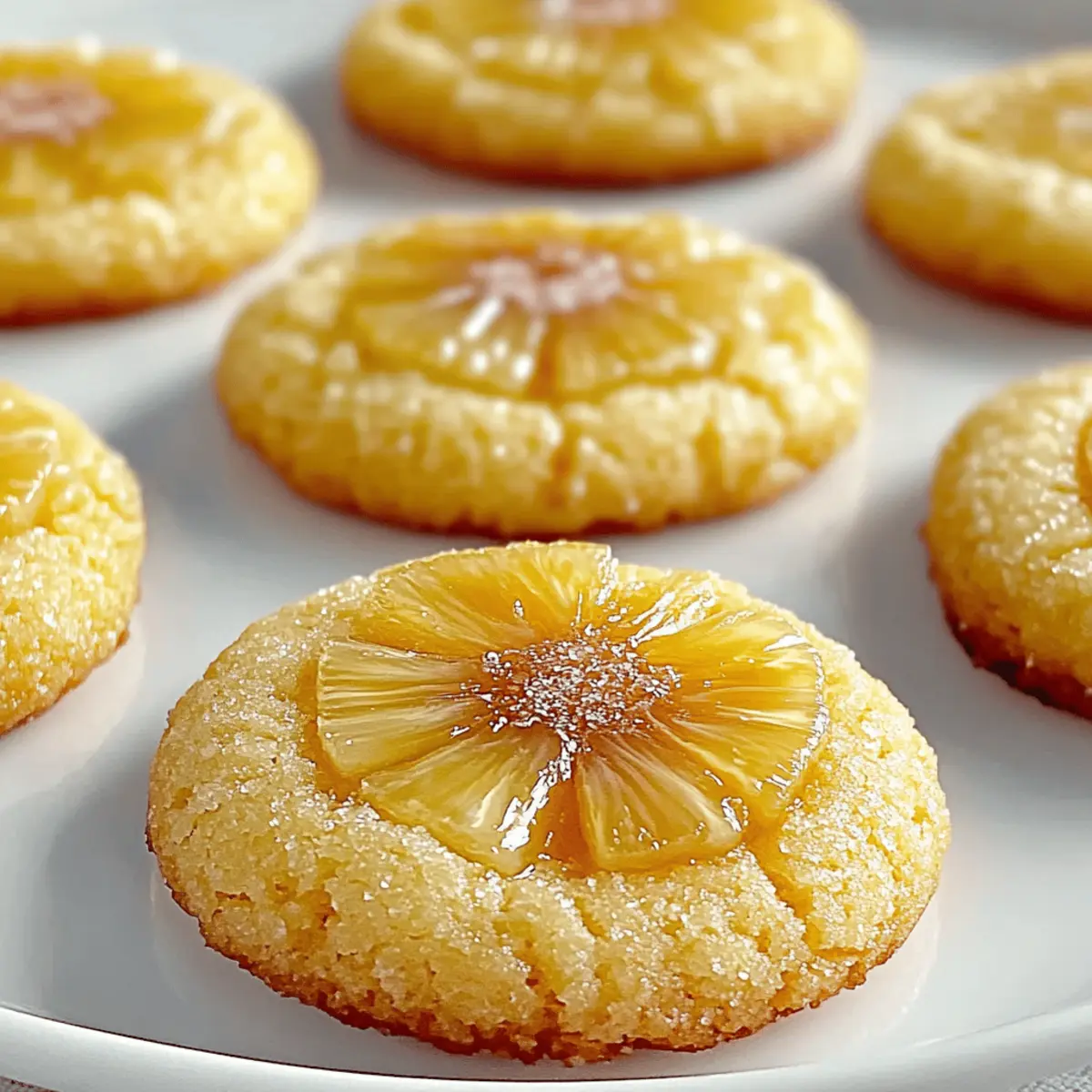 Tropical Pineapple Upside Sugar Cookies for a Sweet Escape