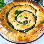 Flaky Spanakopita Spiral