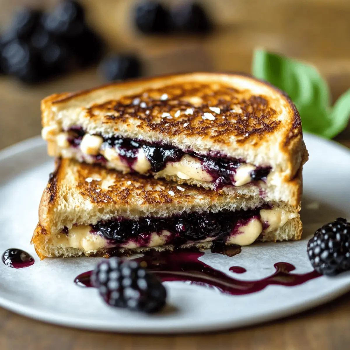 Balsamic Blackberry Bliss Grilled Cheese for Gourmet Flavor