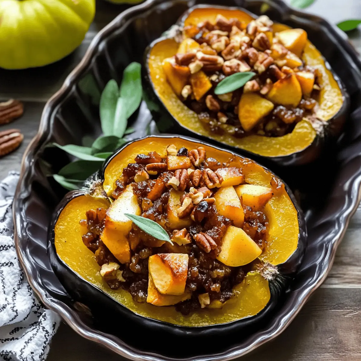 Apple Stuffed Acorn Squash t0royj