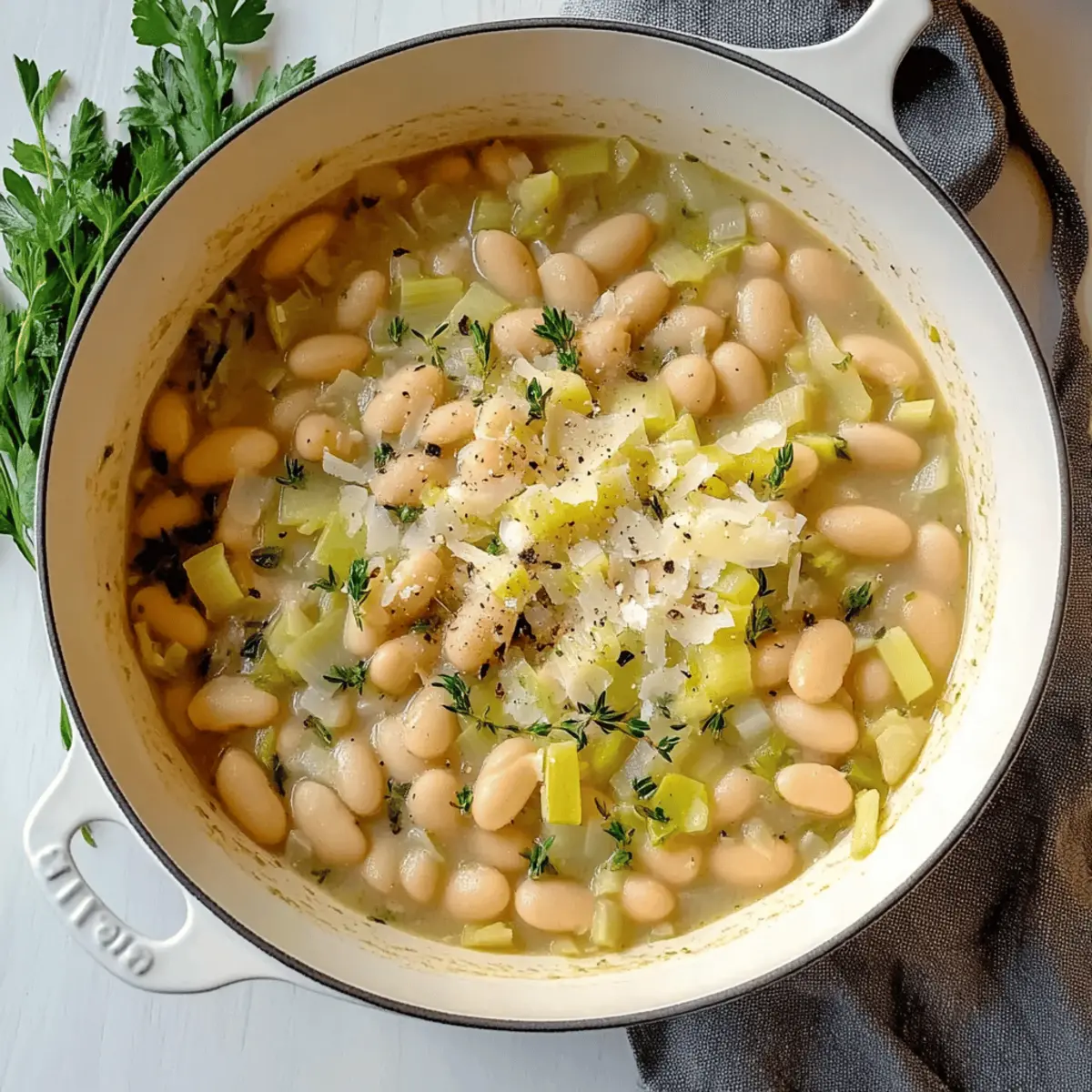 Butter Beans with Leeks ui0gcn
