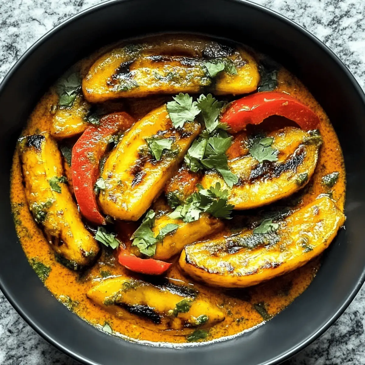 Caribbean Style Plantain Curry e4dgos